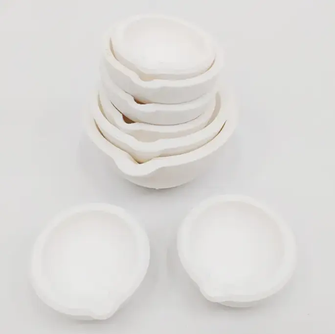 [CCR030] Creuset Rond en Céramique à Base de Silice | Creuset pour Fusion des Métaux au Chalumeau (Ø55XH20mm)