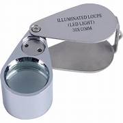 [GM027] Loupe pliante à led et UV (10X21)
