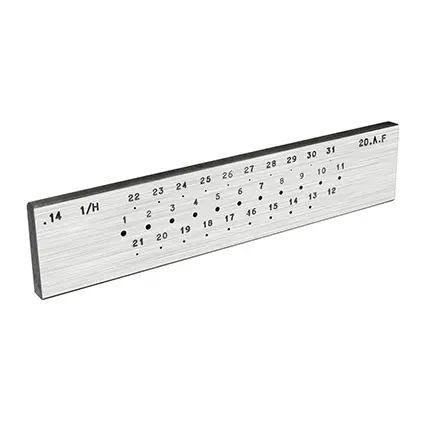 [EP007] Filière à étirer 1/H, 31 trous ronds de 2.00mm à Fin