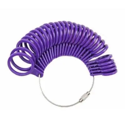 [MT008] Mesure de Bague en Plastique Réutilisable | Outil de Mesure Taille Doigt Bijouterie